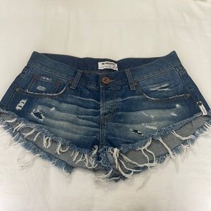 ONE X ONTEASPOON jean shorts